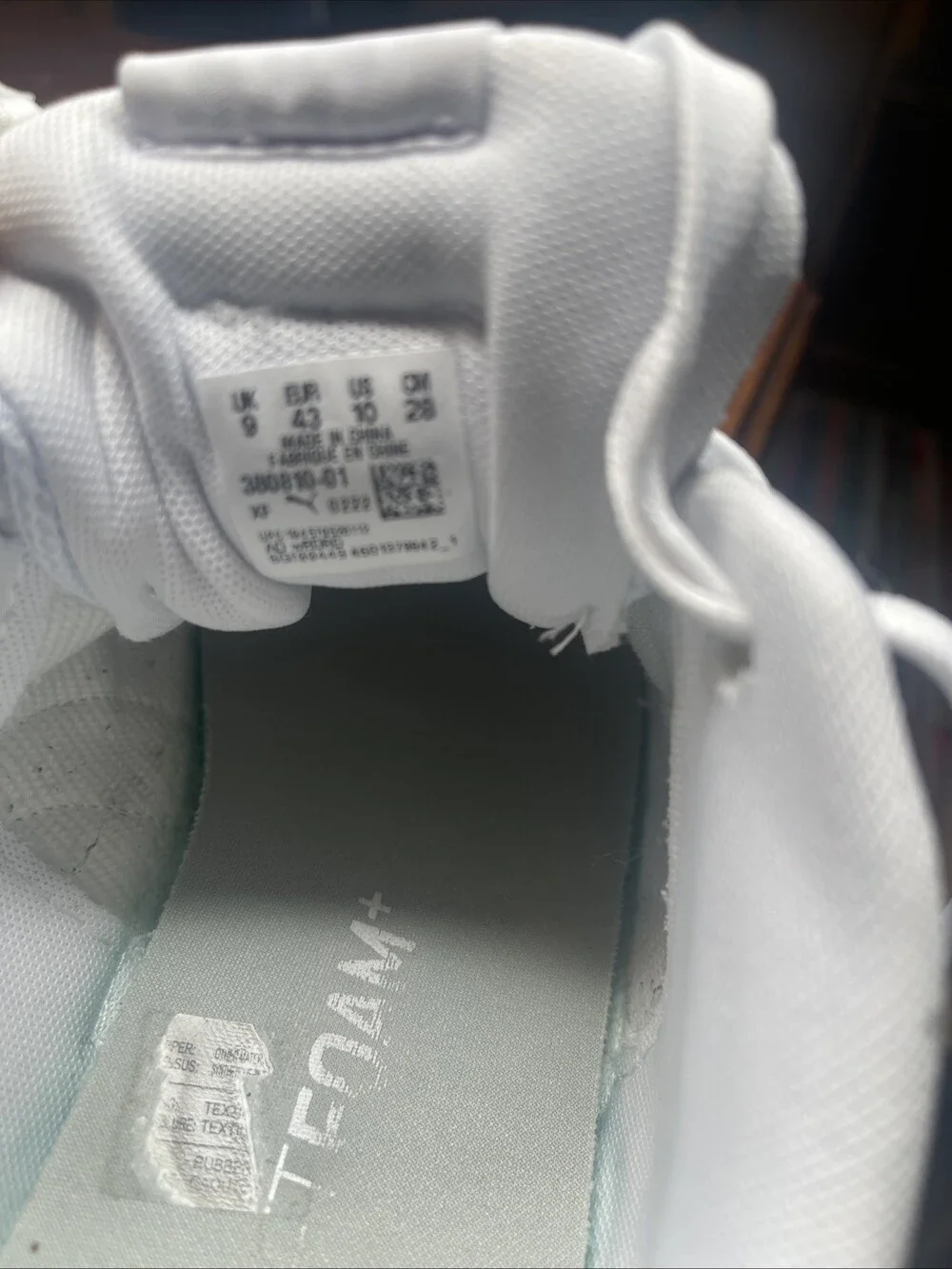 puma caven M mens sneakers white used size 10M